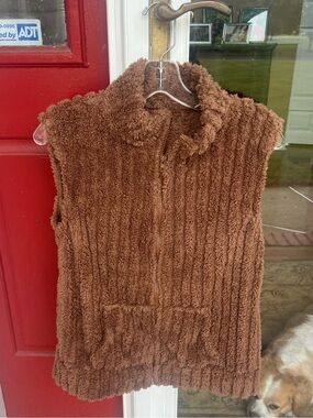 SHEIN Teddy Fleece Zip-Up Vest